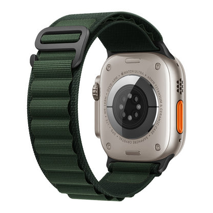 dark green alpine loop for apple watch ultra black finish 