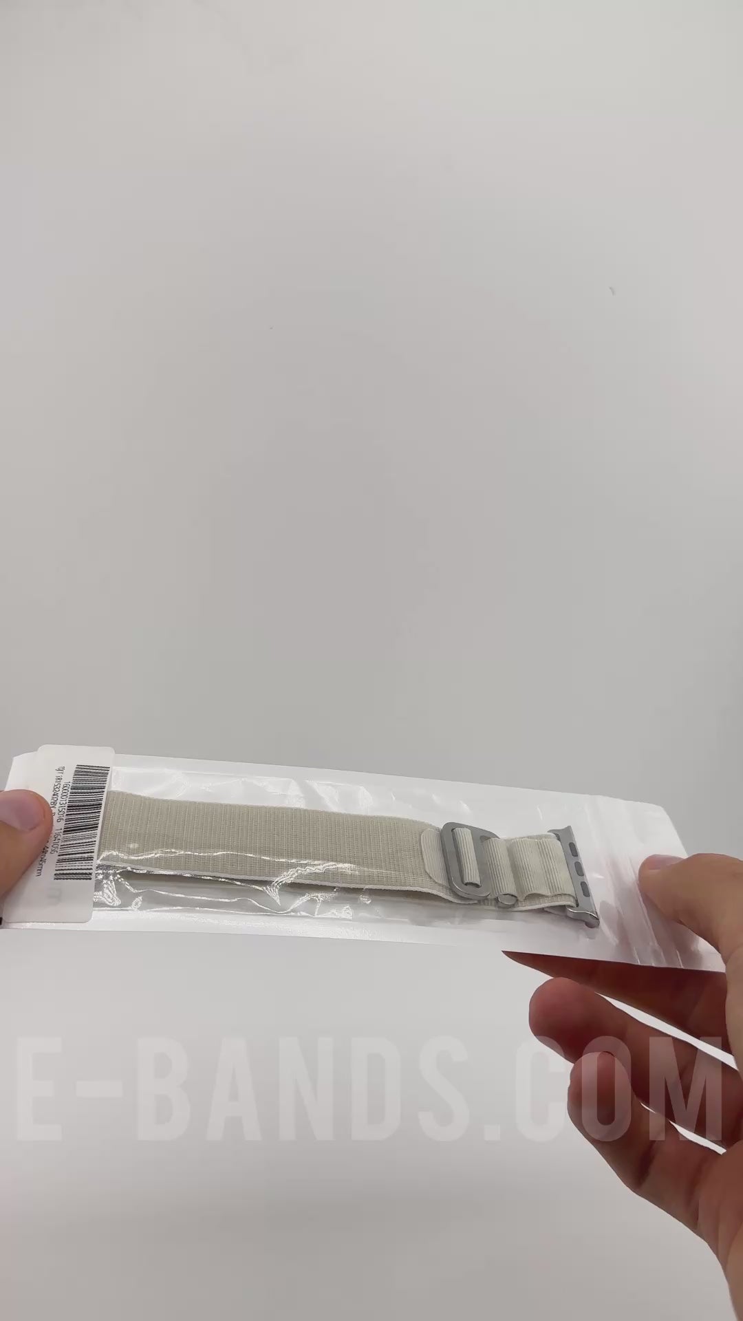 close up unpack and review of apple watch alpine loop